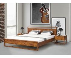 Lit design en bois - lit double 160x200 cm - Giulia