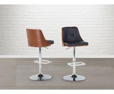 Tabouret de bar - Chaise de bar design - couleur bois naturel - Vancouver