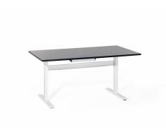Bureau - Table de bureau - Electrique - Acier - 160x80 - noir-blanc - Lift