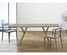 Table de salle à manger - table de cuisine - 180 cm - pin - Lisala