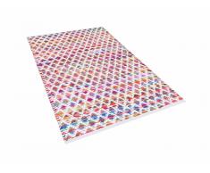 Tapis rectangulaire en coton - Tapis multicolore 80x150 cm - bariolé - Arakli