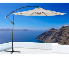 Parasol en métal - toile beige - ø 293 cm - Ravenna