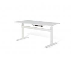 Bureau - Table de bureau - Electrique - Acier - 160x80 - Blanc - Lift