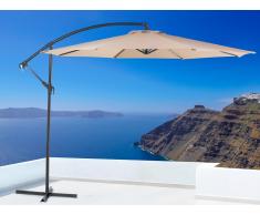 Parasol en métal - toile mokka - ø 293 cm - Ravenna