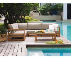 Salon de jardin - Meubles en bois d acacia - Ensemble de terrasse - Timor