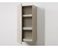 Colonne de salle de bain - rangement mural - beige - Bilbao