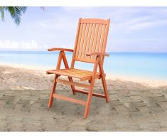 Chaise de jardin inclinable en bois - Toscana