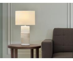 Lampe à poser - lampe de salon, de chevet, de bureau - crème - Navia
