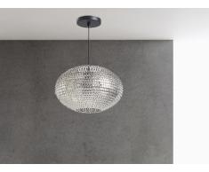 Lampe de plafond - suspension - plafonnier - luminaire nickel - Reine