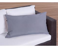 OCoussin de jardin - coussin rectangulaire gris - 40x70 cm