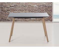 Table de salle à manger - table de cuisine - noir - 120x80 cm - Fly