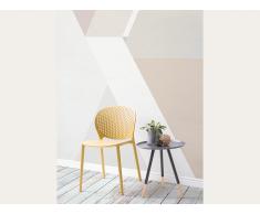 Chaise de jardin - Chaise jaune - Chaise en plastique - Holmdel