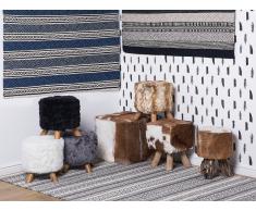 Tapis - Gris foncé - 140x200 cm - laine - fait à la main - rectanglaire - PAYAS