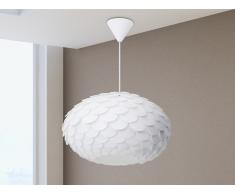 Lampe de plafond - suspension - plafonnier - luminaire blanc - Erges