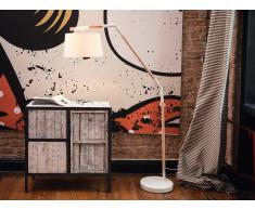 Lampadaire design - luminaire - lampe de salon - blanc - Nogat
