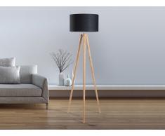 Lampadaire design - luminaire - lampe de salon - noir - Nitra