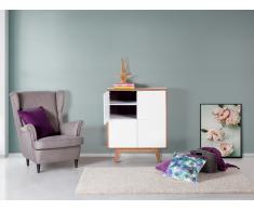 Armoire à chaussures - commode - étagère marron-blanc - Cincinnati