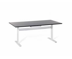 Bureau - Table de bureau - Electrique - Acier - 180x90 - noir-blanc - Lift