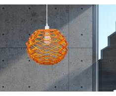 Lampe de plafond - suspension - plafonnier - luminaire orange et jaune - Cinca