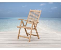 Chaise de jardin inclinable en bois - Riviera