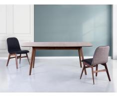 Table de salle à manger - Table de cuisine - extensible - 150x190x90x75 cm - marron - Madox