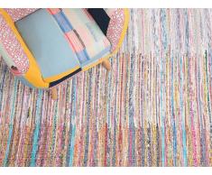 Tapis rectangulaire en coton - multicolore - 160x230 cm - Mersin
