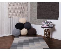 Tapis - Gris foncé - Laine - fait à la main - 160x230 - SARAY