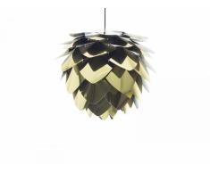 Lampe de plafond - suspension - plafonnier - luminaire noir & or - Silvia Mini
