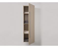 Colonne de salle de bain - rangement mural - beige - Mataro