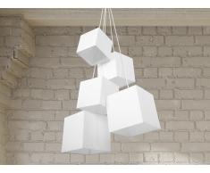 Lampe de plafond - suspension - plafonnier - luminaire blanc - Mesta