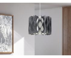Lampe de plafond - suspension - plafonnier - luminaire gris - Moza