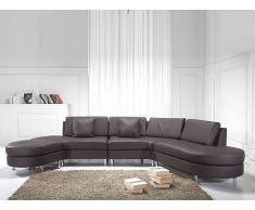 Canapé d'angle - canapé en cuir brun - sofa Copenhagen