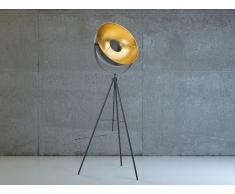 Lampadaire design - luminaire - lampe de salon - noir - Thames