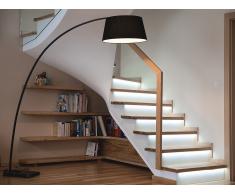 Lampadaire design - luminaire - lampe de salon - noir - Benue