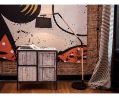 Lampadaire design - luminaire - lampe de salon - noir - Nogat