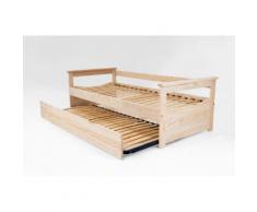 Lit Gigogne Topaze 90 x 190 cm + futons