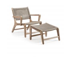 Fauteuil Basneti avec repose-pieds