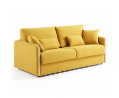 Canapé-lit Rafton 160 cm viscoélastique, moutarde