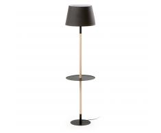 Lampadaire plateau Orsen, noir