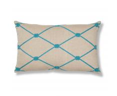 Coussin Marquis 30x50 cm, bleu