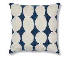 Coussin Peyton 45x45 cm, bleu