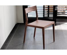 Chaise scandinave Nöten en noyer