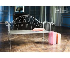 Banc style vintage gris Métalo