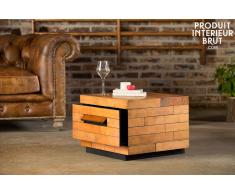 Table basse industrielle Sheffield carrée