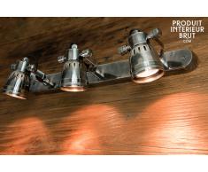 Triple applique murale industrielle