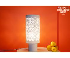Lampe vintage en porcelaine Flowers