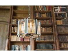 Lustre verre et laiton Antibes