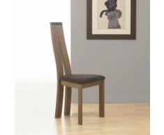 Chaise de salle à manger en tissu et bois - Héléna