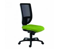 Chaise de bureau avec dossier en résille sur roulettes - Tertio