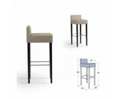 Tabouret de bar en bois et tissu - Milano Mobitec®